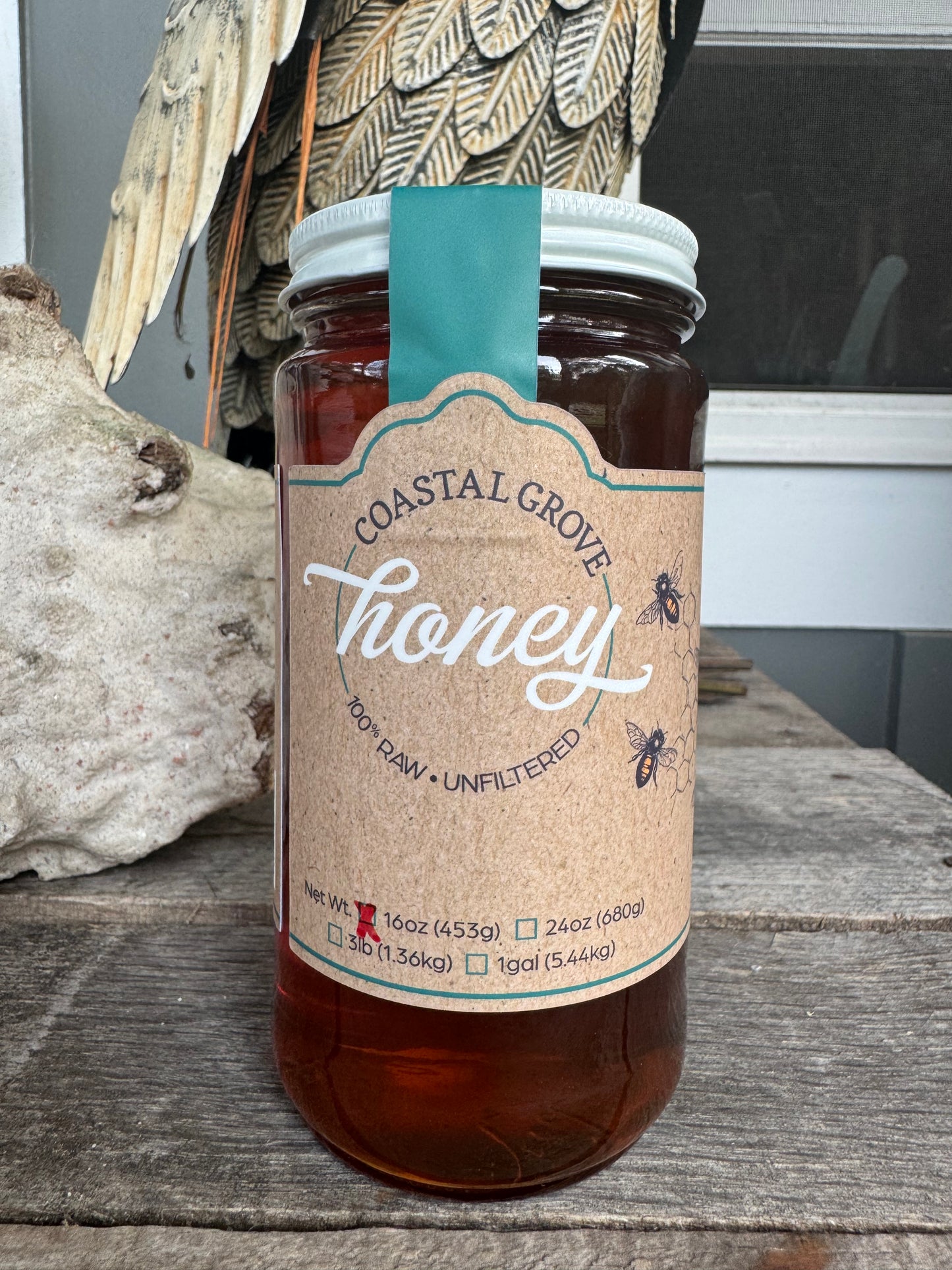 100% Raw Wild Flower Honey # 1 pound