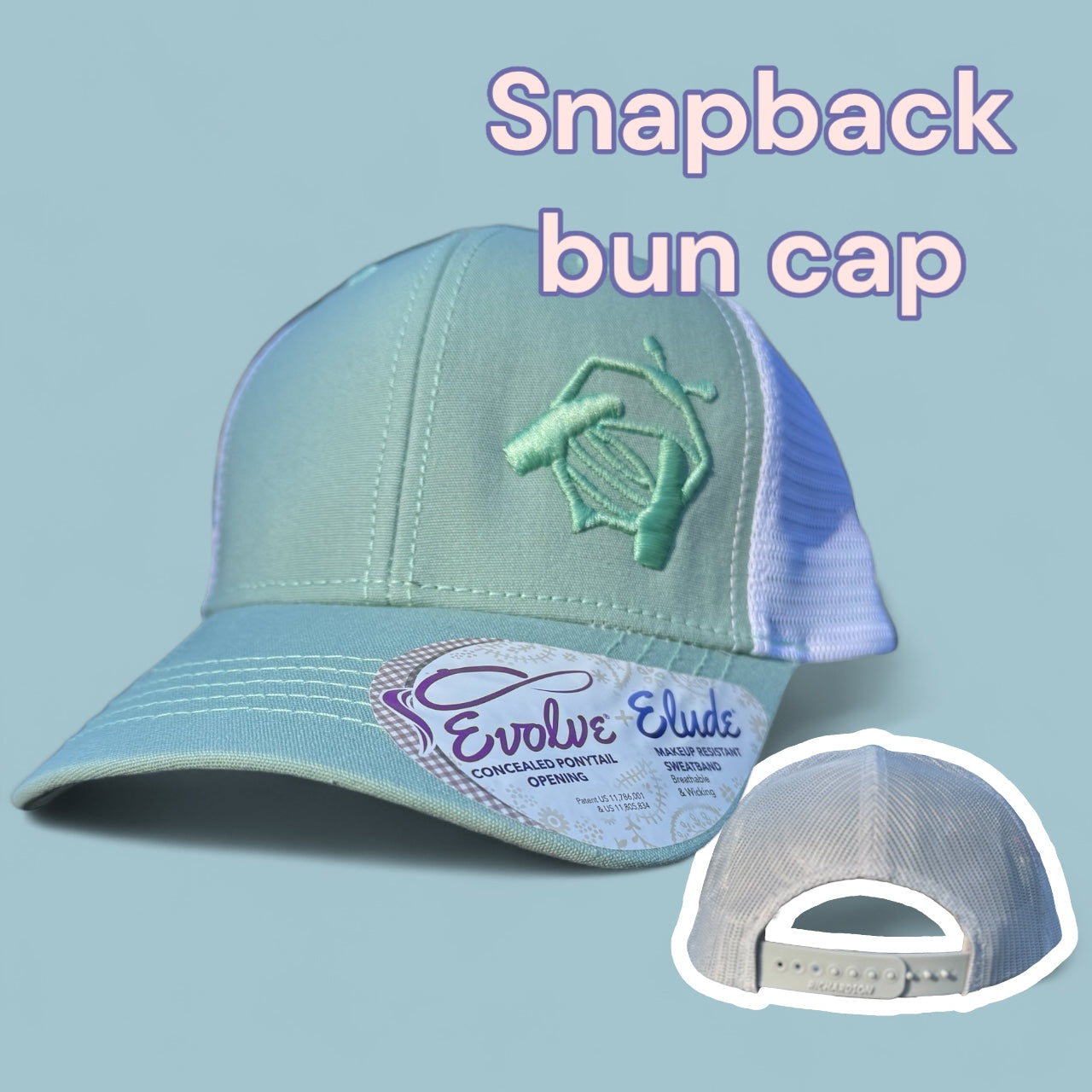Ladies Bun Caps (3 designs)