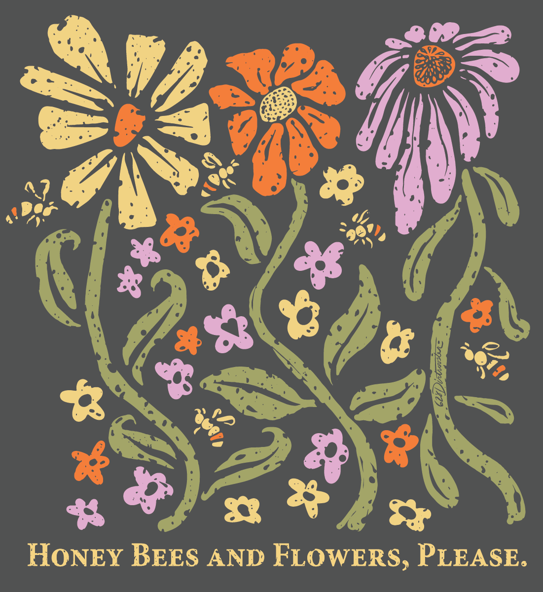 Boho Honeybees & Flowers please