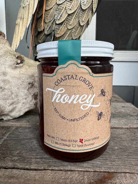 100% Raw Wild Flower Honey  # 1.5 pound (pint)