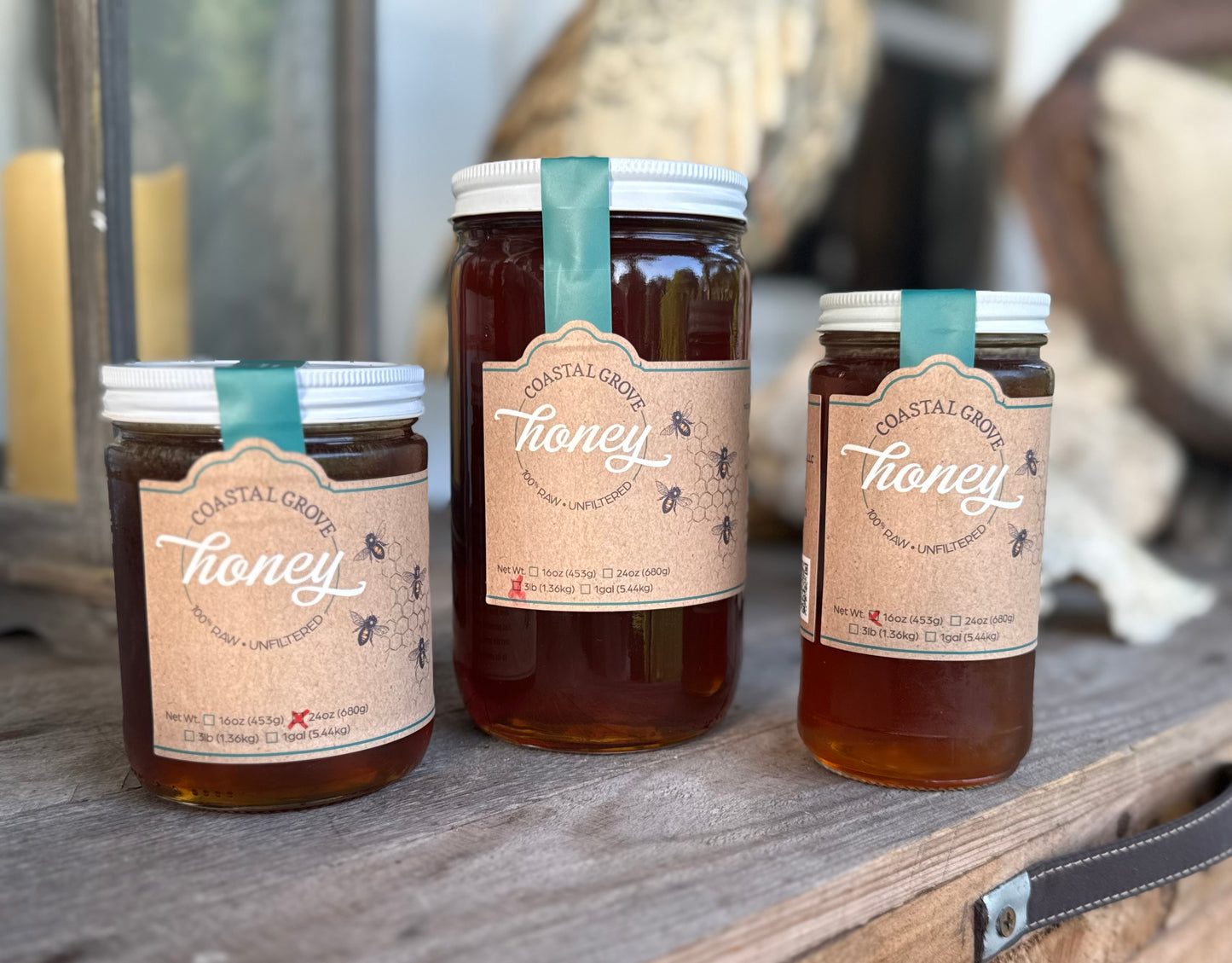 100% Raw Wildflower Honey # 3 pound