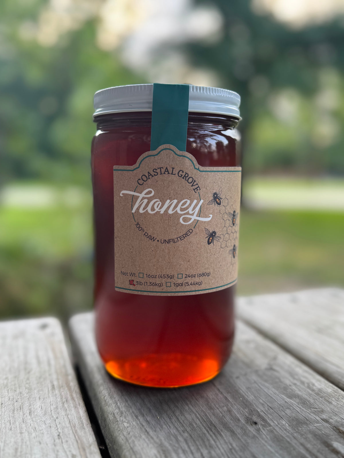 100% Raw Wildflower Honey # 3 pound