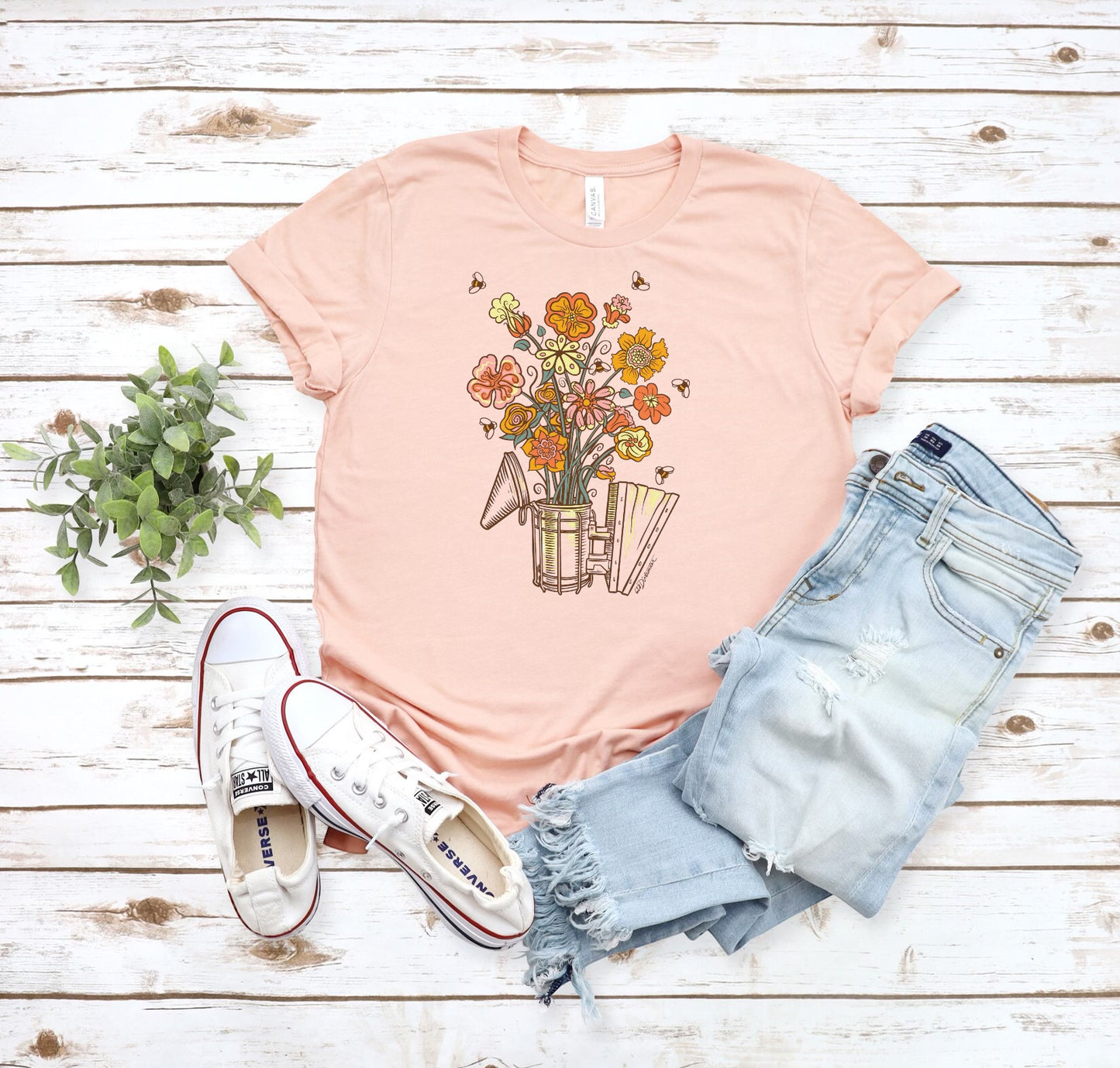 Floral Smoker Ladies Tshirt